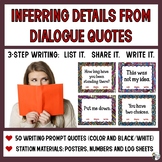 Writing Prompts: Inferring Details from Dialogue Quotes (5