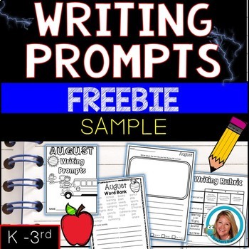 Preview of Writing Prompts Journal Kindergarten - 3rd Grade  FREEBIE