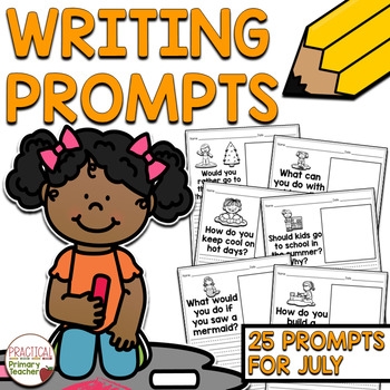 Writing Prompts July | Writing Journal or Morning Work | TpT