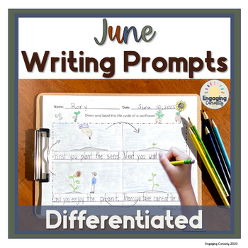 Writing Prompts June by Engaging Curiosity | TPT