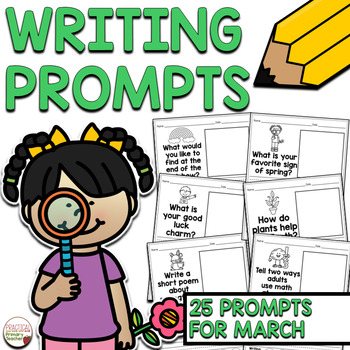 Writing Prompts March Writing Journal or Morning Work | TPT