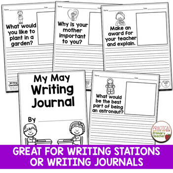 Writing Prompts May Writing Journal or Morning Work | TPT