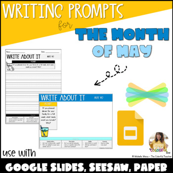 Preview of Writing Prompts: Month of May [DIGITAL & PRINTABLE!]