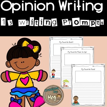 Preview of Opinion Writing Prompts for all Elementary Grades