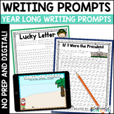 Writing Prompts No Prep Print Worksheets and Digital Activities