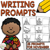 Writing Prompts November Writing Journal or Morning Work