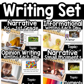 Preview of Writing Prompts Opinion Narrative Google Classroom distance learning