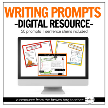 Preview of Writing Prompts: Opinion, Narrative, How-To, Inform/Explain (Digital)
