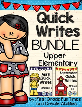 Preview of Quick Writes for Upper Elementary Writing Prompts