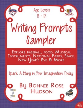 Preview of Writing Prompts Sampler (with Easel Activity)