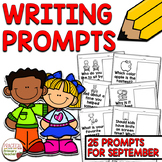 Writing Prompts September Writing Journal or Morning Work
