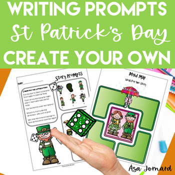 Preview of Create Your Own Writing Prompts Game  |  St Patrick's Day | Creative Writing