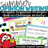 End of the Year Writing Prompts Summer Opinion Fun Activit