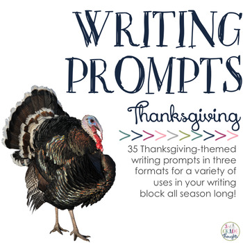 Preview of Writing Prompts: Thanksgiving