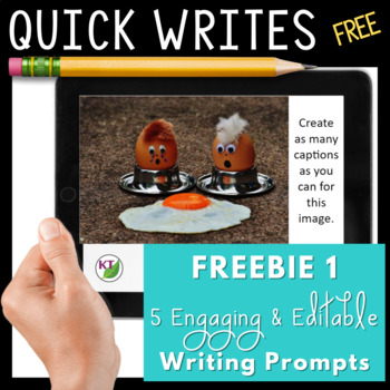 Writing Prompts - Visual Quick Writes Freebie 1 | TpT