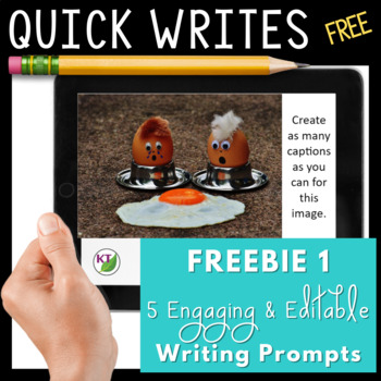 Writing Prompts - Visual Quick Writes Freebie 1 | TPT
