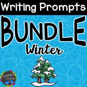 Preview of Writing Prompts | Winter | BUNDLE