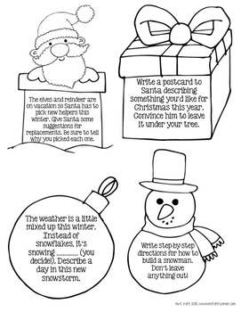 Writing Prompts: Winter Freebies by MsFultzsCorner | TpT