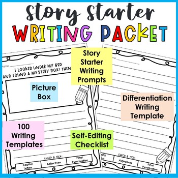 Second Grade Writing Prompts and Worksheets by Teacherinspo123 | TPT