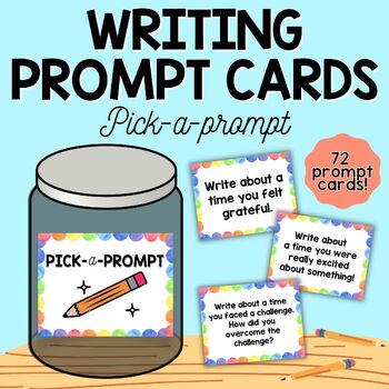 Preview of Writing Prompts - Writing Center Activities - Writing Prompt Cards / Tasks 