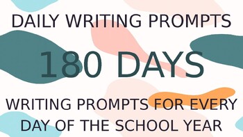 Preview of Writing Prompts | Year Long No Prep | Morning Work | Morning Meeting | Warm Up