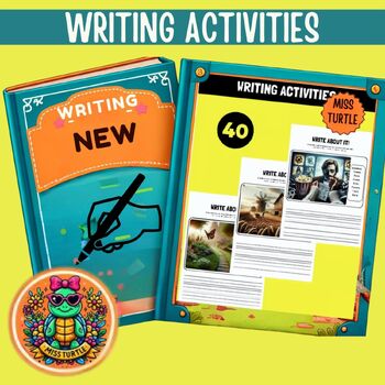 Preview of Writing Prompts activities write and Answer Questions Reading Comprehension