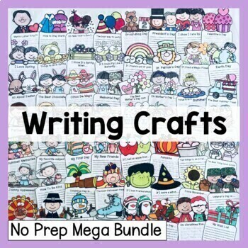 Preview of Writing Prompts and Crafts Mega Bundle