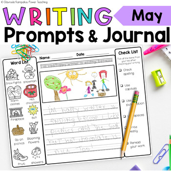 Writing Prompts and Journal Activities with Posters - May Mother’s Day