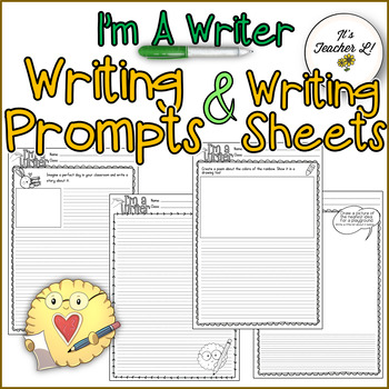 Writing Prompts and Writing Sheets by It's Teacher L | TPT