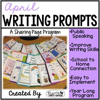 Preview of April Writing Prompts for Class Share Time