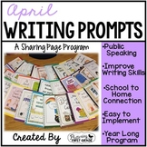 April Writing Prompts for Class Share Time