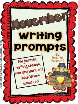 Monthly Writing Prompts ~The Bundle Part 1 {August-December} by ...