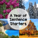 Sentence Starters Writing Prompts (Entire Year Bundle)