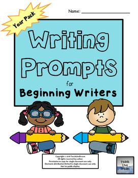 Preview of Writing Prompts for Beginning Writers (K-1) 