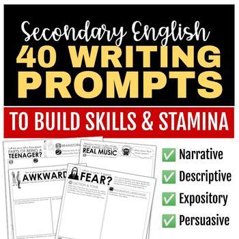 Preview of Writing Prompts for Building Skills & Stamina