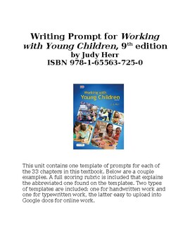 Preview of Writing Prompts for Early Childhood Education Programs