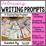 February Writing Prompts for Class Share Time