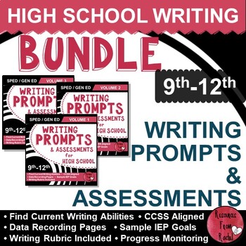 Preview of Writing Prompts for High School - BUNDLE