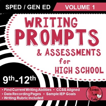 Preview of Writing Prompts for High School - Volume 1