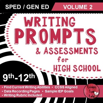 Preview of Writing Prompts for High School - Volume 2