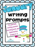 Writing Prompts for January {For journals and writing centers}