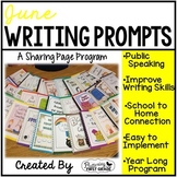 June Writing Prompts for End of Year Class Share Time