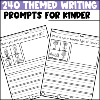 Writing Prompts for Kindergarten and 1st Grade Bundle - Writing Journal