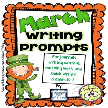 Writing Prompts for March {For journals and writing centers} by ...