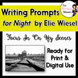 Writing Prompts for Night by Elie Wiesel - Print & Digital