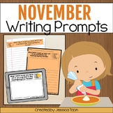 Writing Prompts for November with Digital, Journal, Worksh