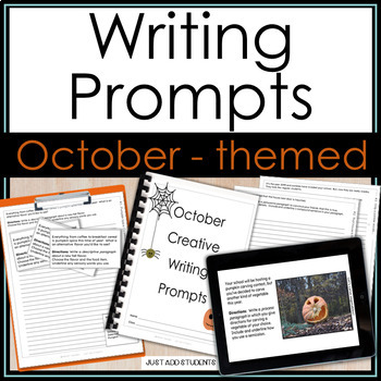 Preview of Writing Prompts for October