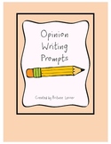 Writing Prompts for Opinion/Persuasive Essays {Upper Elementary}