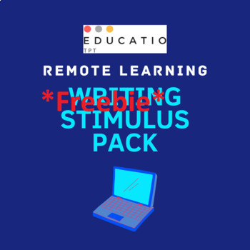 Preview of Writing Prompts for Remote Learning Freebie (Google Slides)