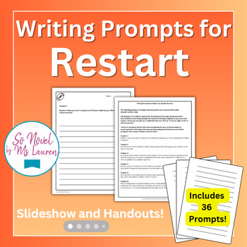 Writing Prompts for Restart by Gordon Korman by So Novel by Ms Lauren